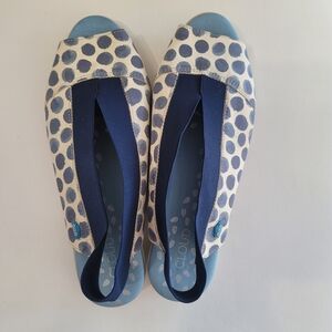 Cloud Caliber Tupai Blue Slingback Leather Sandal Women's sizes 37